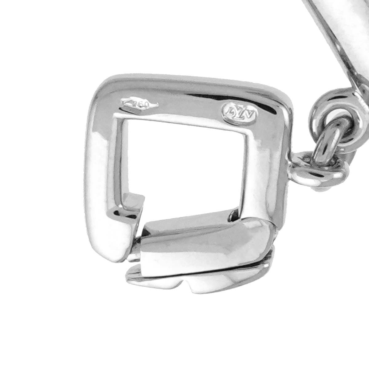 Letter motif Charm Pendant Top 18K WG 750