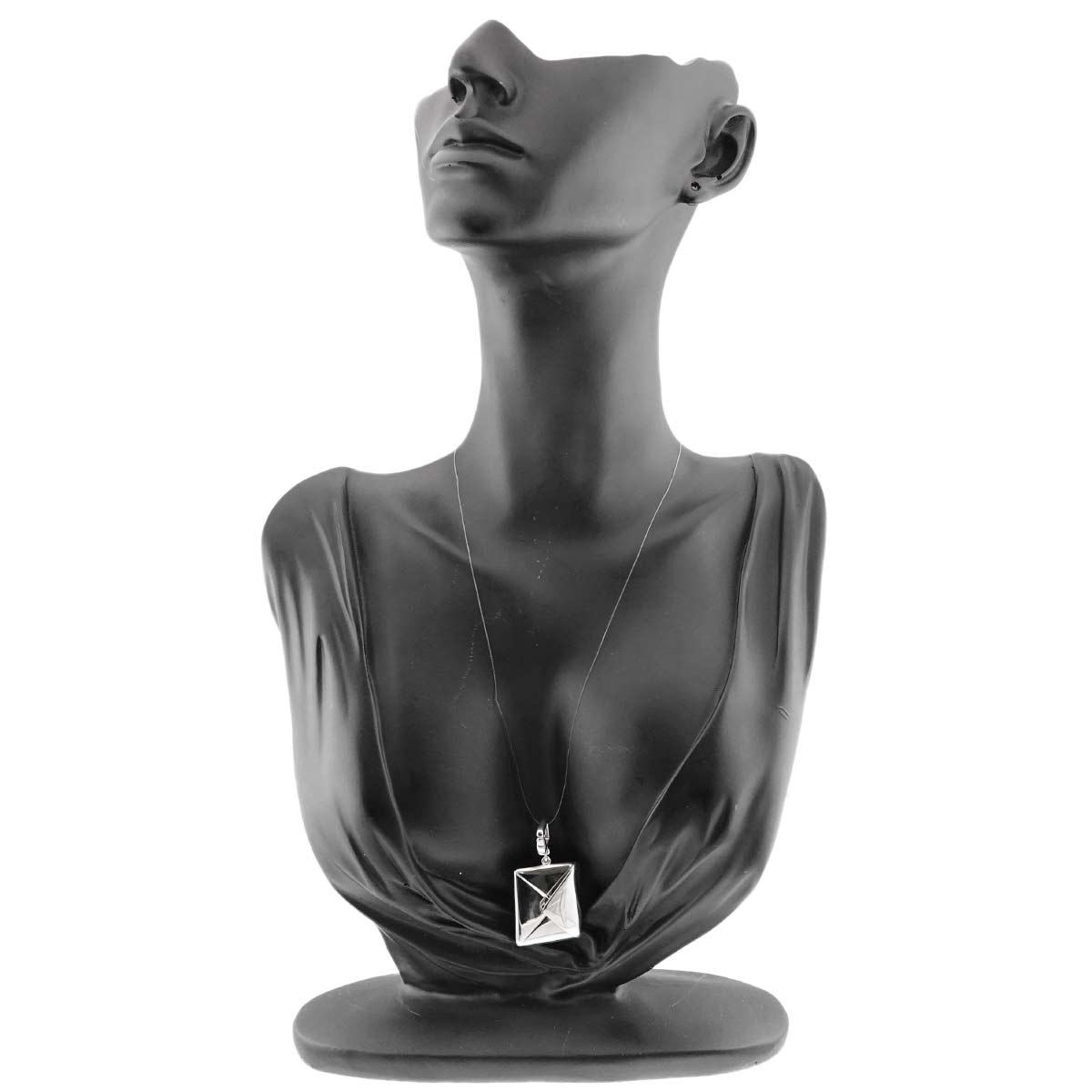 Letter motif Charm Pendant Top 18K WG 750