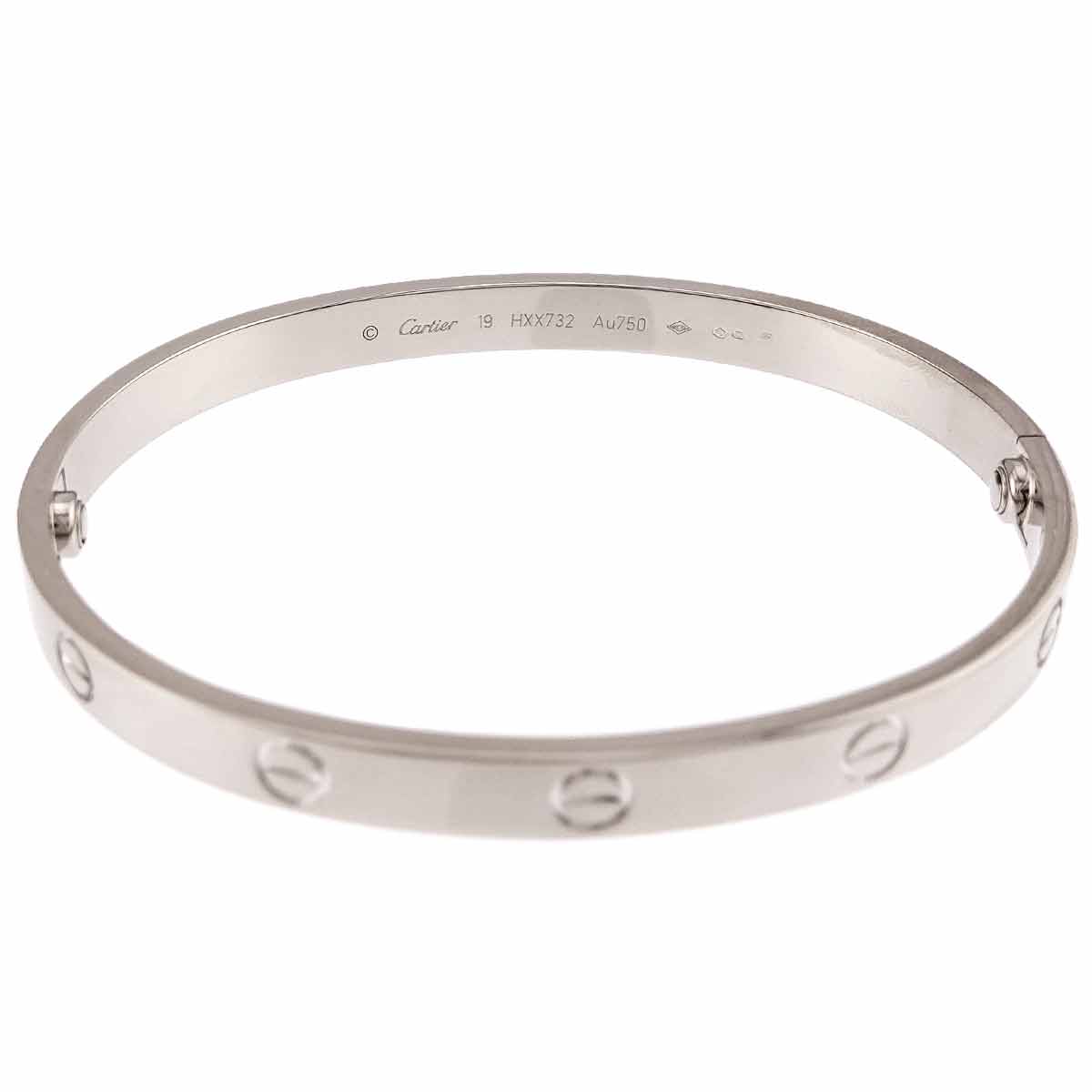 Love Bracelet Bangle 18K WG 750 Size19