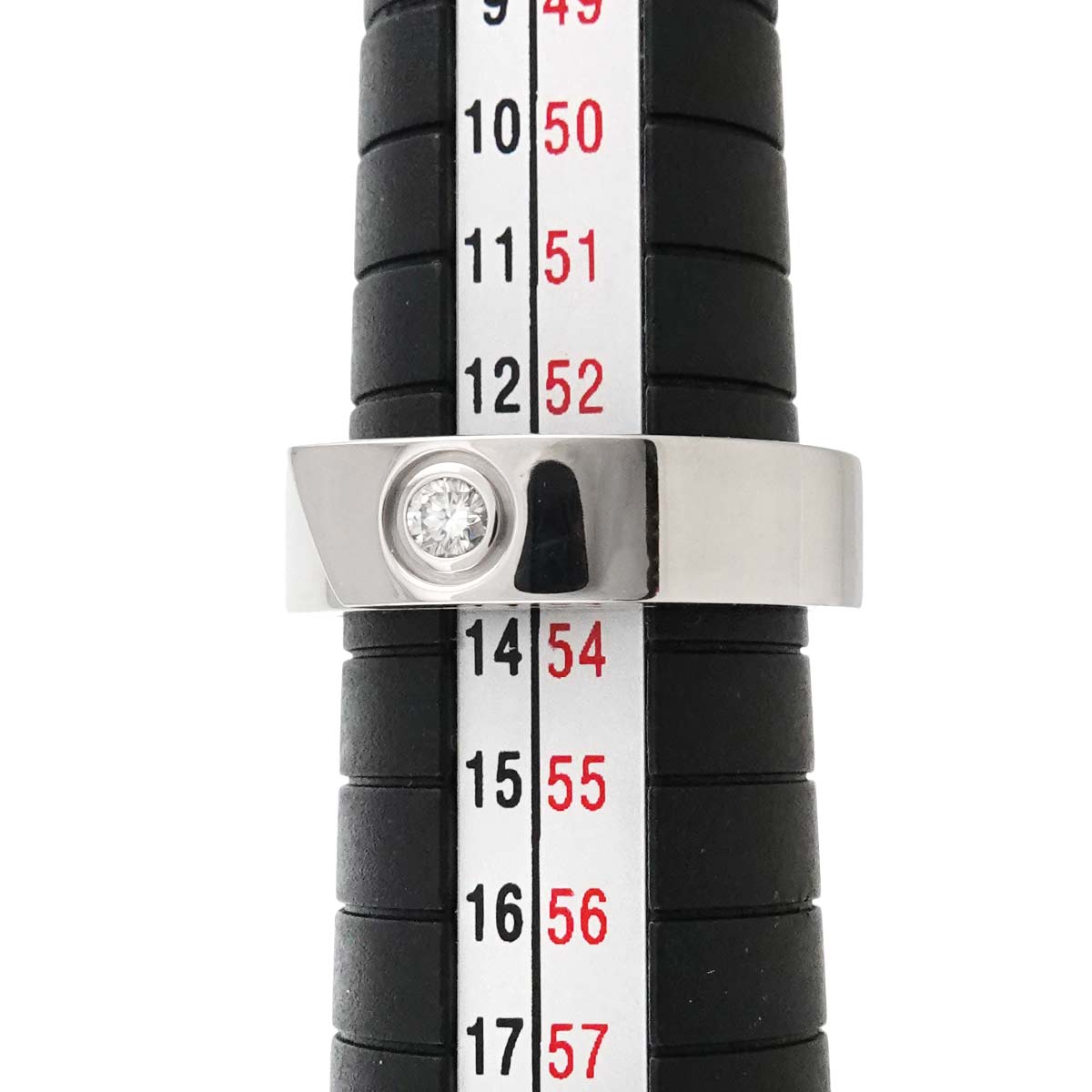 Anniversary Diamond 1P Ring 18K WG 750 size53 6.25-6.5(US)