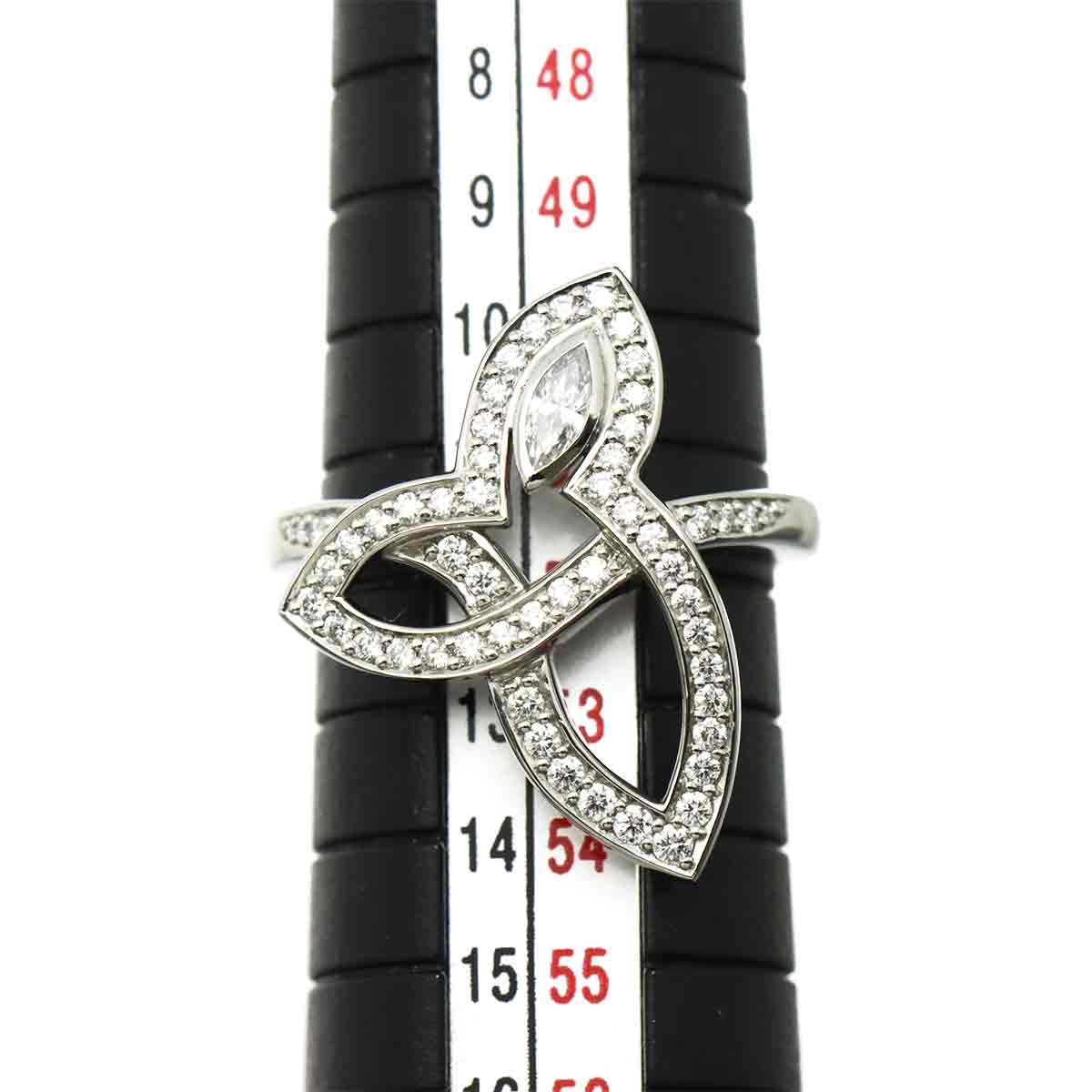 Lily Cluster Diamond Ring Pt Size5.75-6(US)