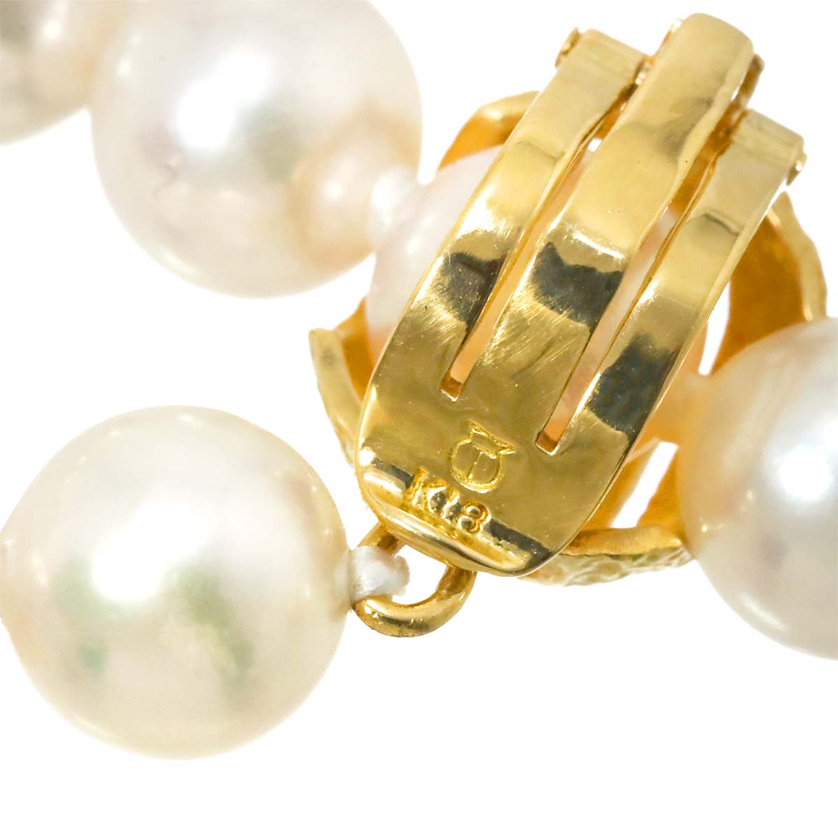 Akoya Pearl 6.3-6.0mm Long Necklace 18K YG 750