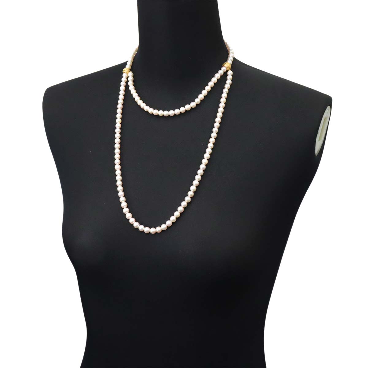 Akoya Pearl 6.3-6.0mm Long Necklace 18K YG 750