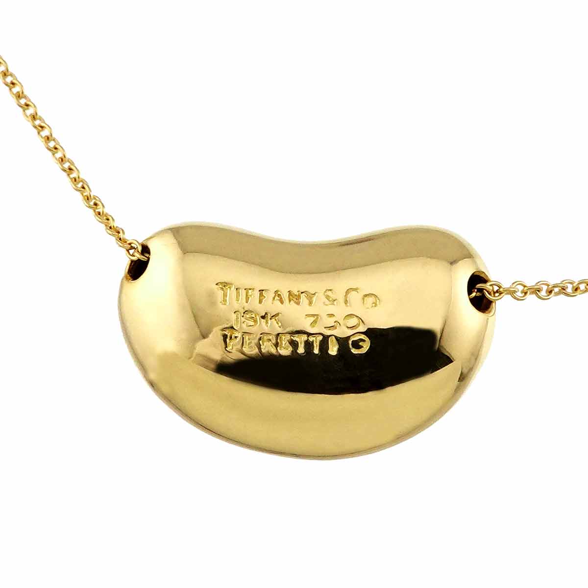 Bean Necklace 18K Yellow Gold 750