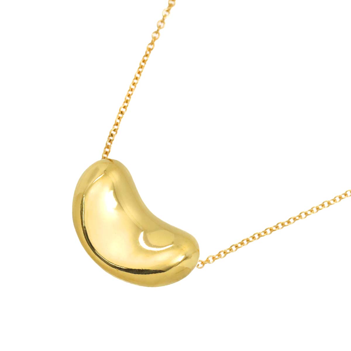 Bean Necklace 18K Yellow Gold 750