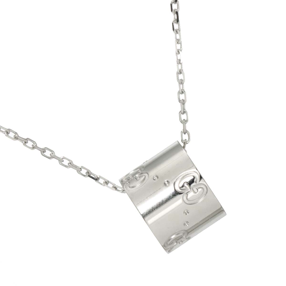 Icon Necklace 18K White Gold 750