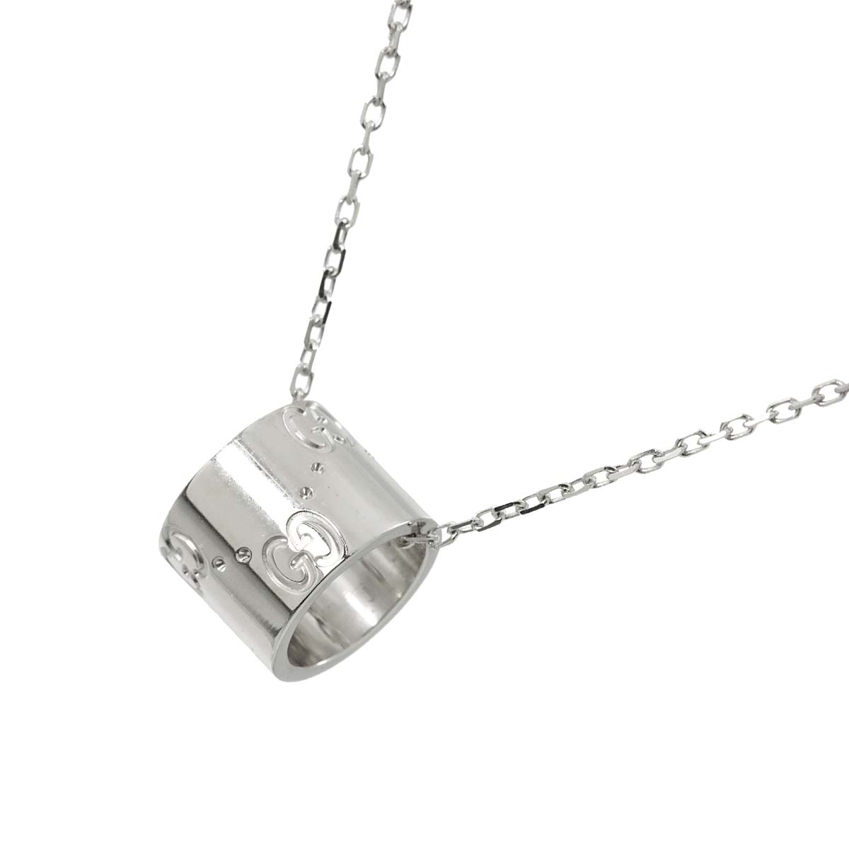 Icon Necklace 18K White Gold 750