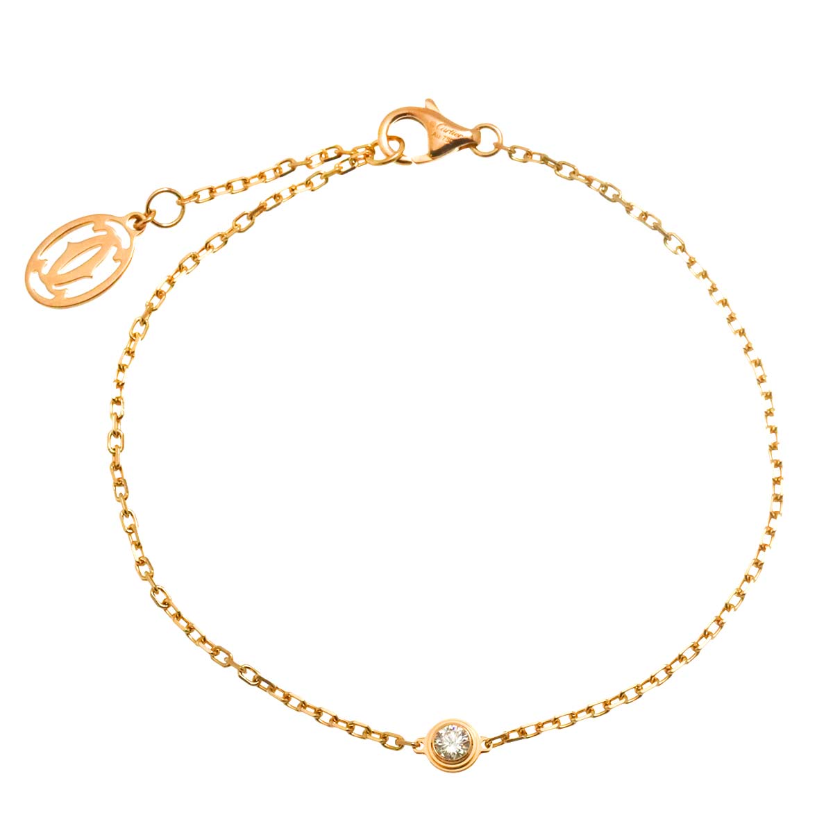 Cartier D Amour Diamond SM Bracelet 18K Pink Gold 750