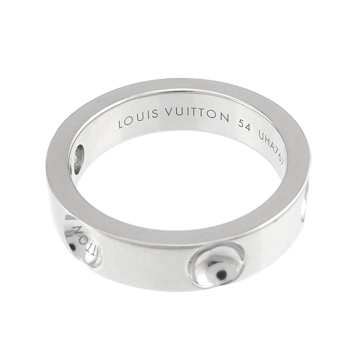 Diamond Ring 18K WG 750 size54 6.75(US)