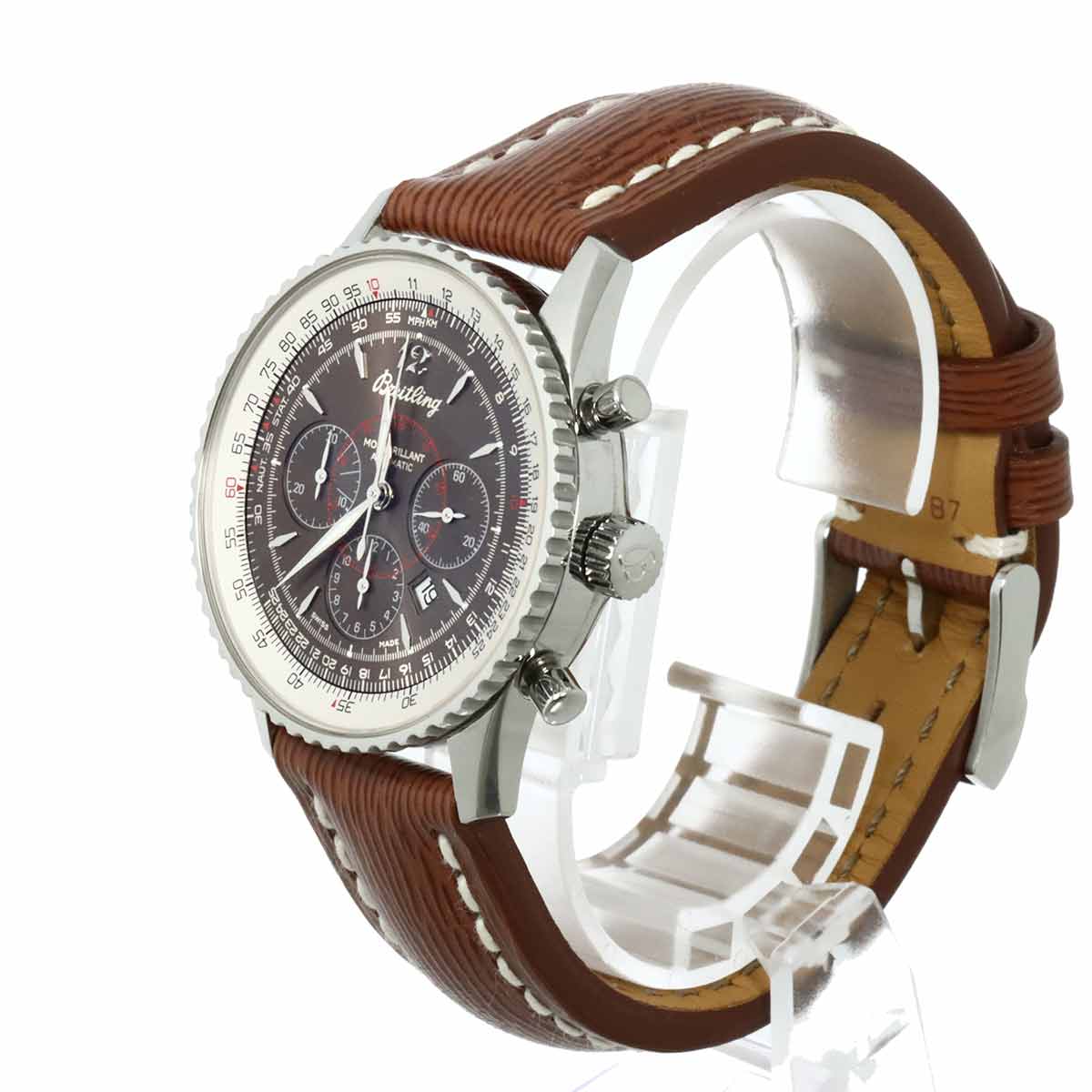 Navitimer Montbrillant A41370 Chronograph Date Brown Dial