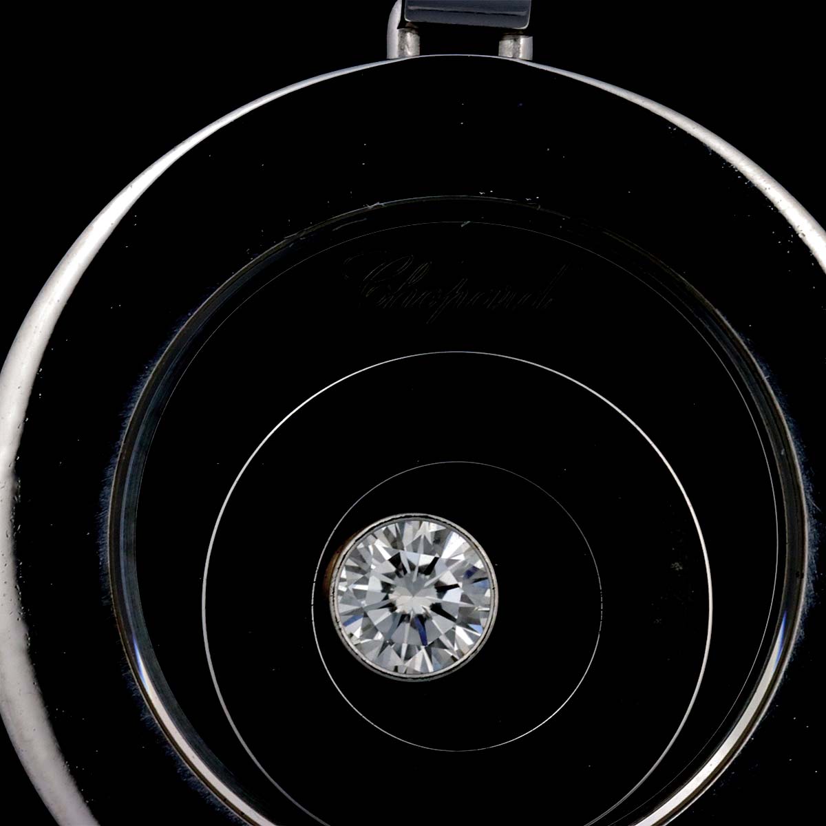 Happy Spirit Diamond Necklace 18K White Gold 750