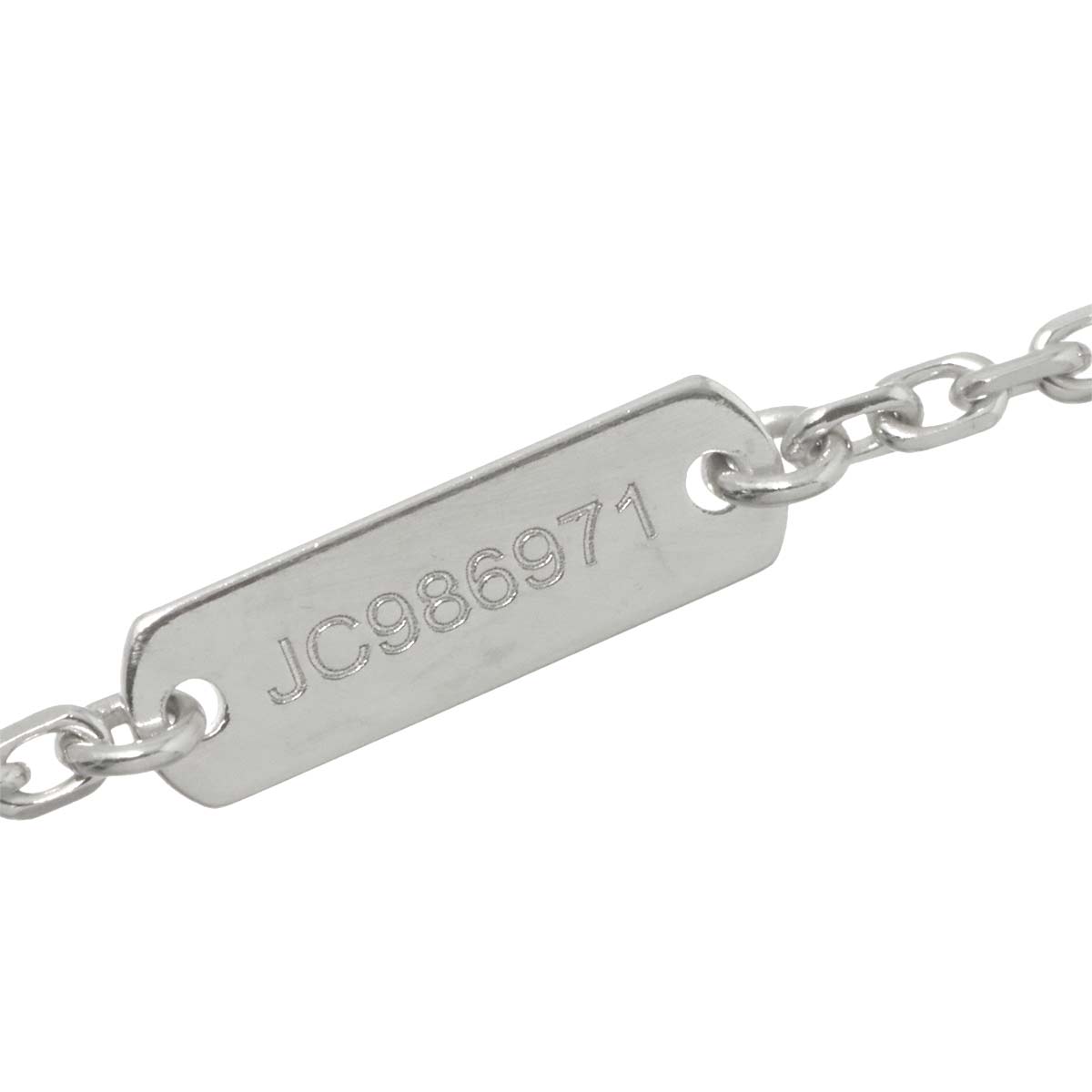 Vintage Alhambra Celadon Green Diamond Necklace 18K WG