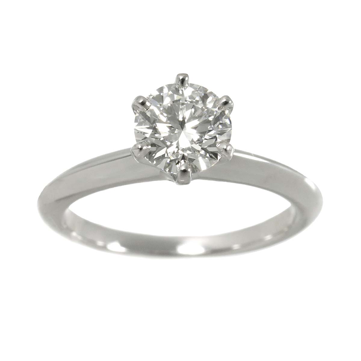 Diamond 1.01ct I/VS1/3EX Ring Pt 5-5.25(US)