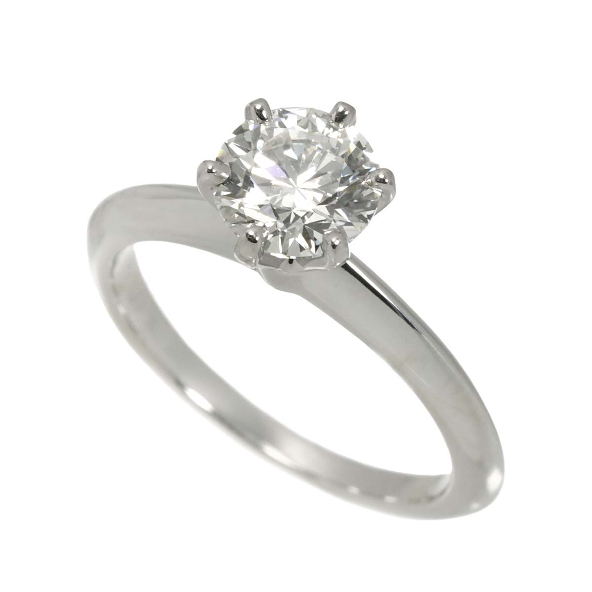 Diamond 1.01ct I/VS1/3EX Ring Pt 5-5.25(US)