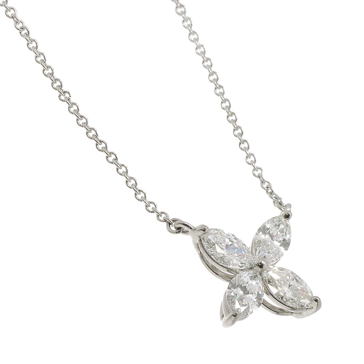 Victoria Diamond Necklace Large Platinum
