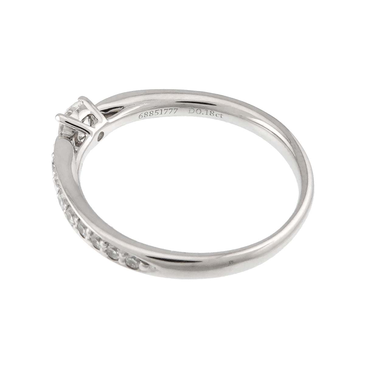 Harmony Ring Diamond 0.18ct Pt Platinum size4.5-4.75(US)