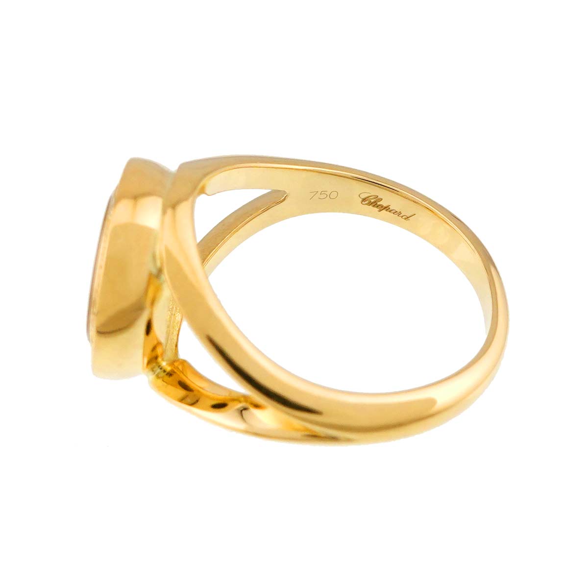 Happy Diamond Ring 18K YG 750 Size4.75-5(US)