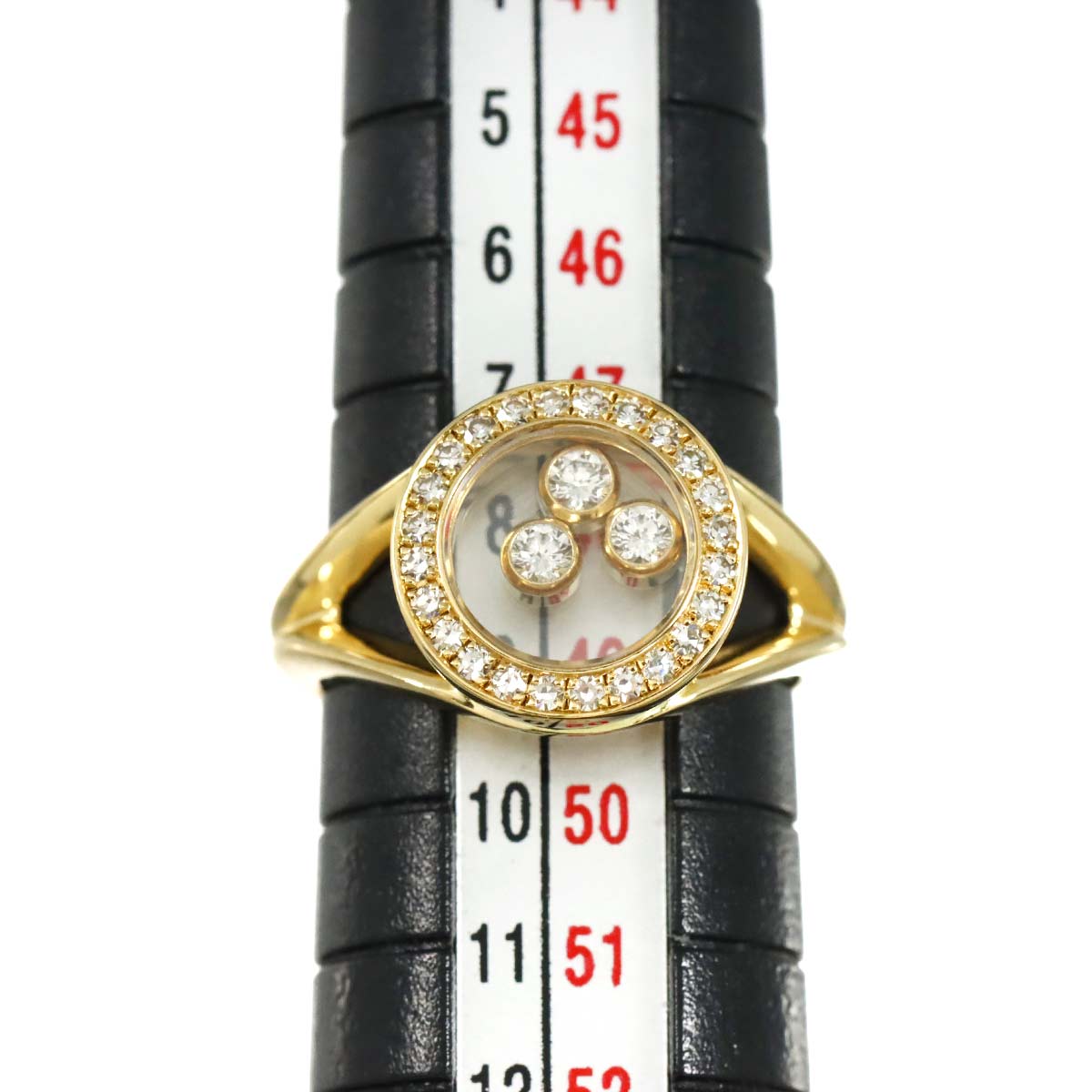 Happy Diamond Ring 18K YG 750 Size4.75-5(US)