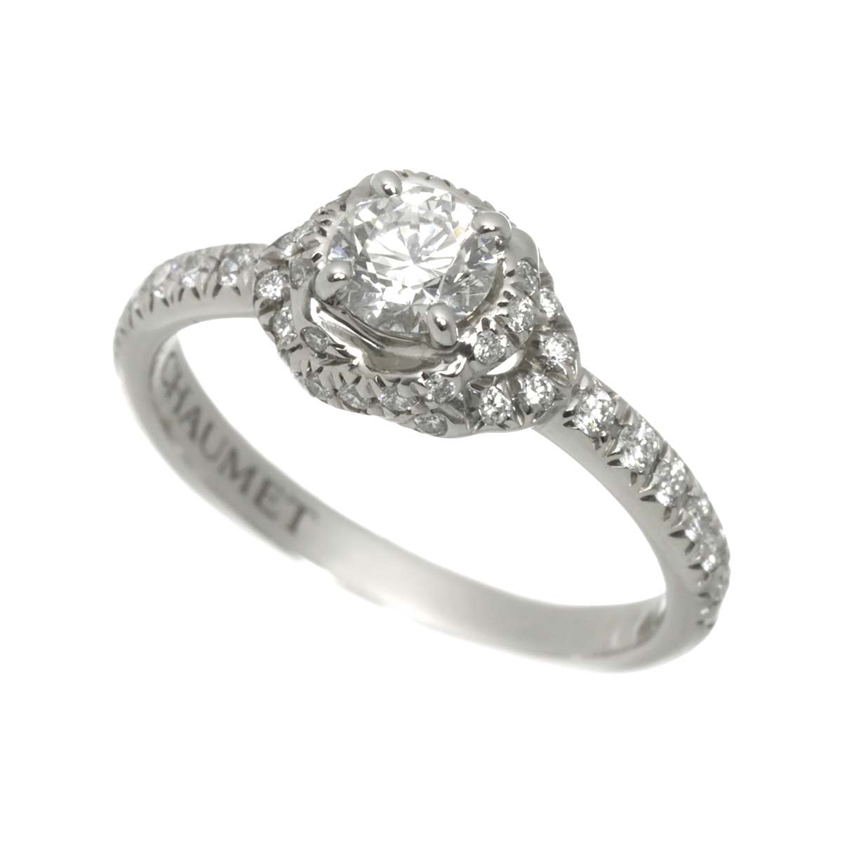 Liens Damour Diamond 0.33ct G/VS2/3EX Ring Pt size4.5(US)