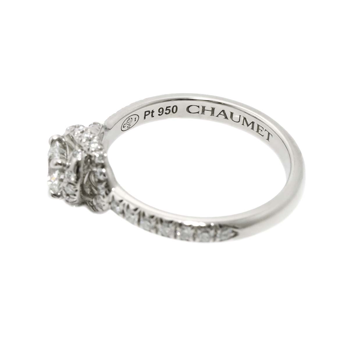 Liens Damour Diamond 0.33ct G/VS2/3EX Ring Pt size4.5(US)