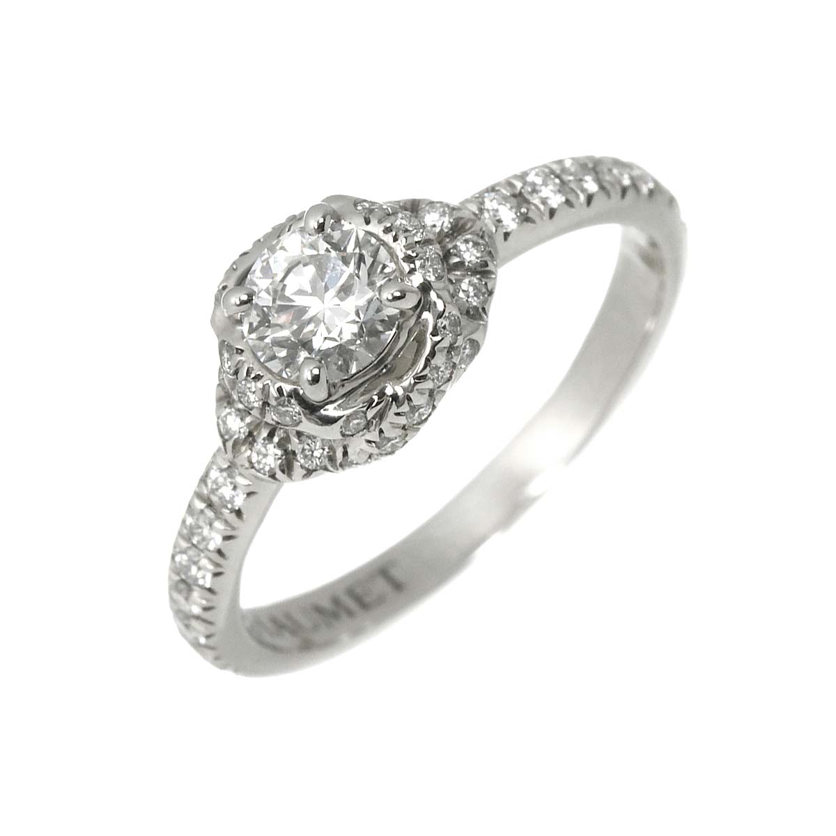 Liens Damour Diamond 0.33ct G/VS2/3EX Ring Pt size4.5(US)