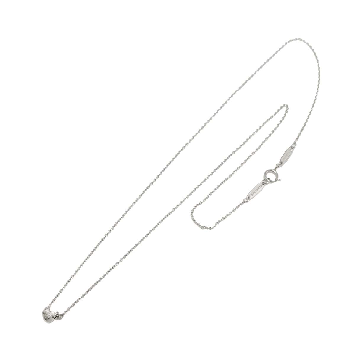 Solitaire Diamond Necklace Platinum