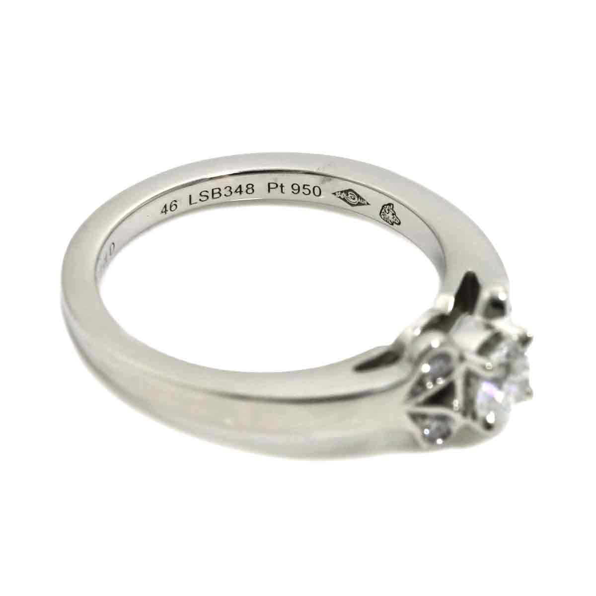 Ballerine Diamond 0.23ct E/VVS2/3EX Ring Pt Size46 3.75(US)