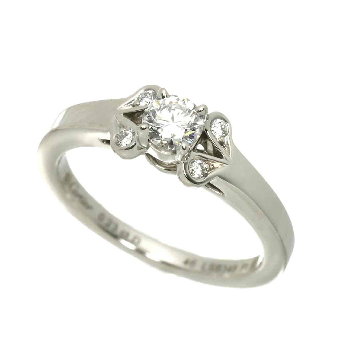 Ballerine Diamond 0.23ct E/VVS2/3EX Ring Pt Size46 3.75(US)