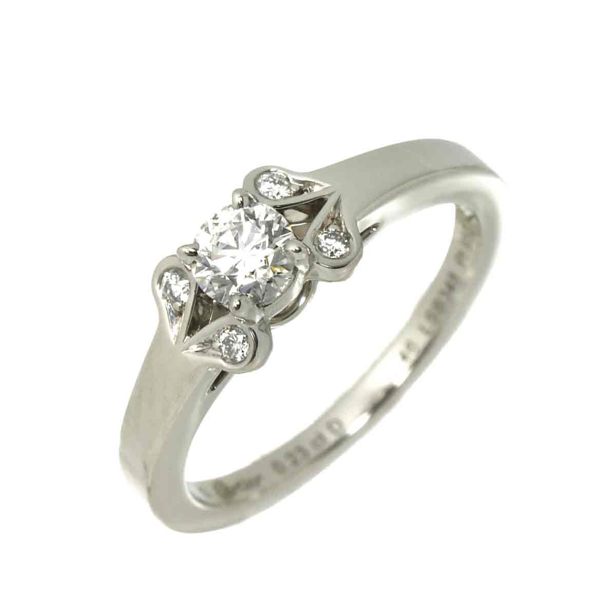 Ballerine Diamond 0.23ct E/VVS2/3EX Ring Pt Size46 3.75(US)
