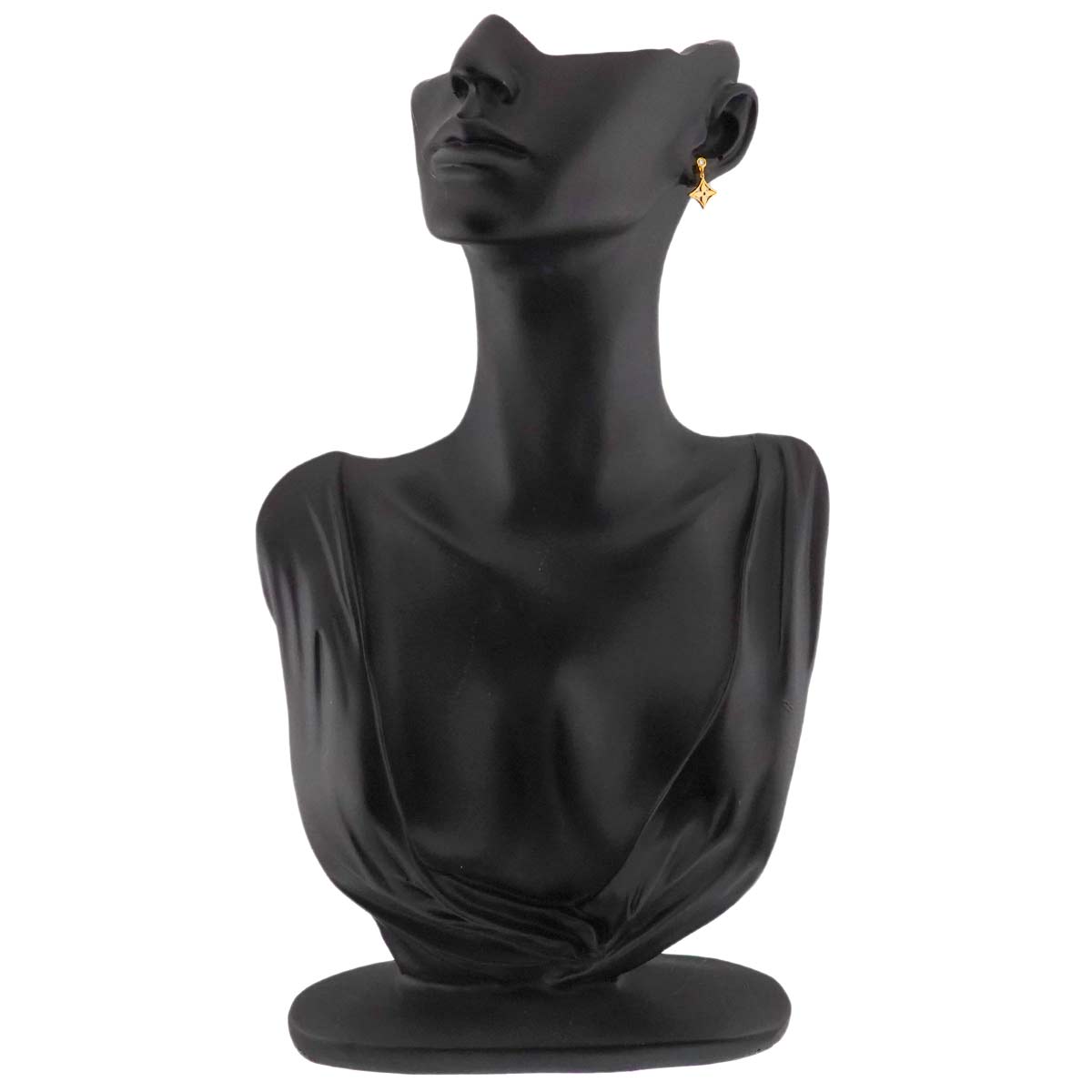 Diamond Earring Pierced 18K YG One Piece only