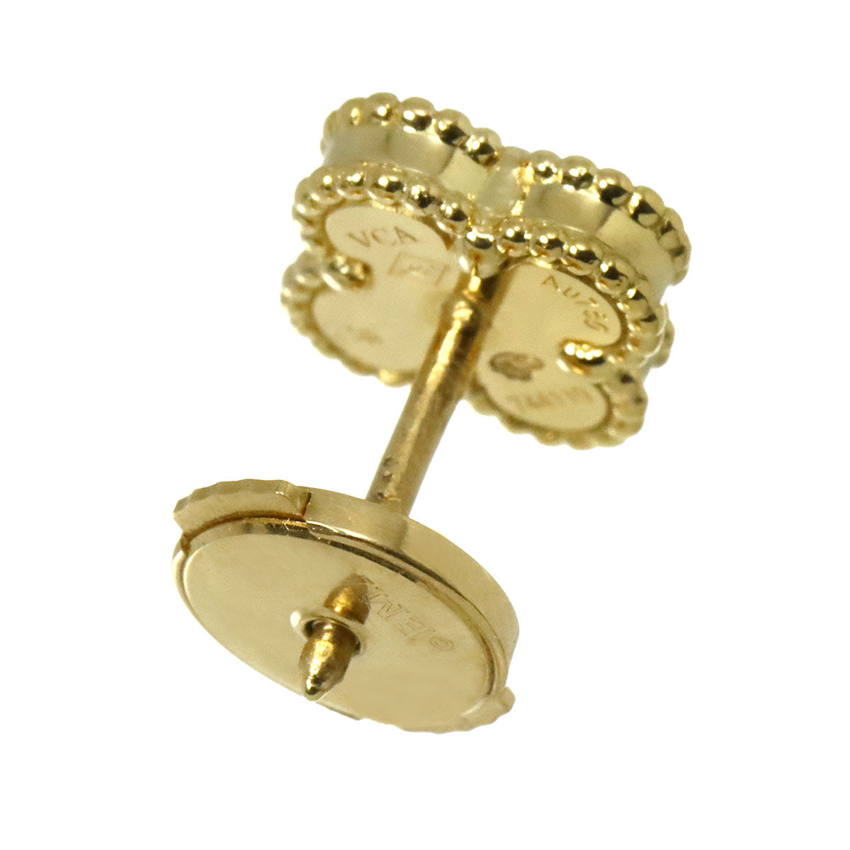 Sweet Alhambra Onyx Earring 18K YG One Piece only