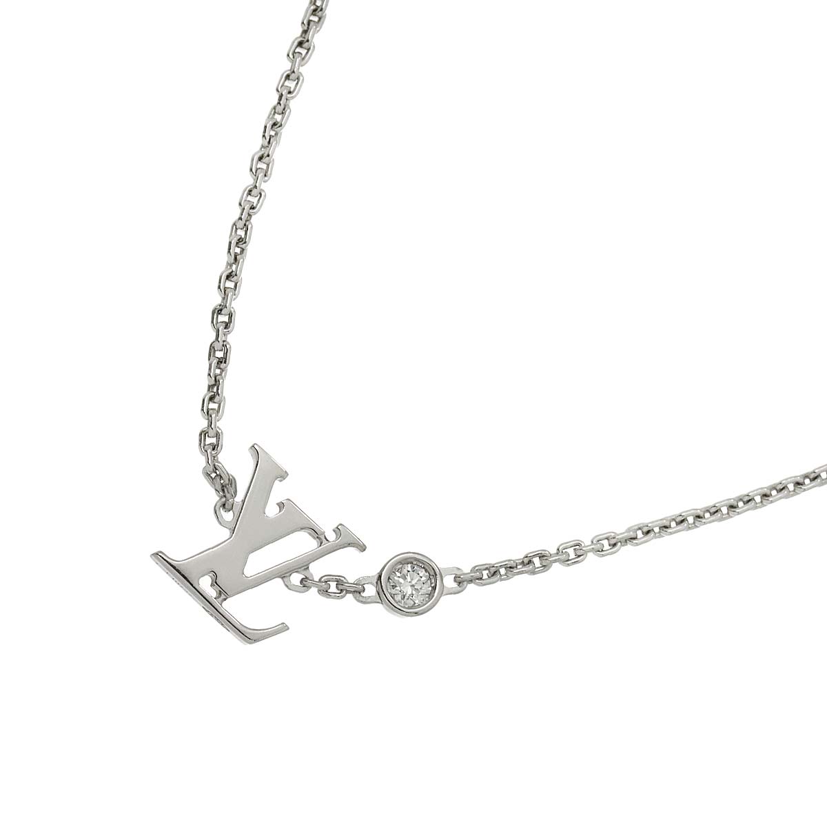 Blossom Diamond Necklace 18K WG 750