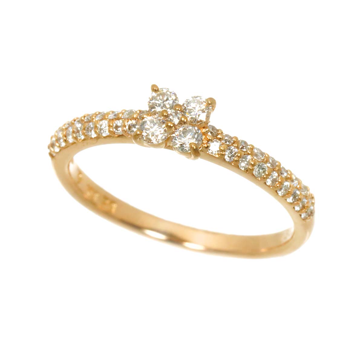 Diamond 0.33ct Ring 18K PG 750 Size5.25(US)