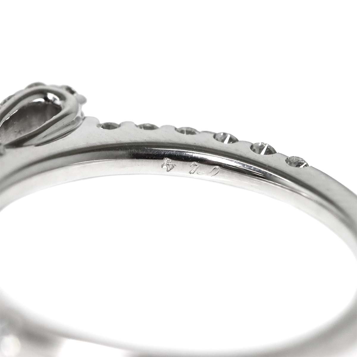 Pave Diamond 0.35ct Ring 18K WG 750 Size4.5(US)