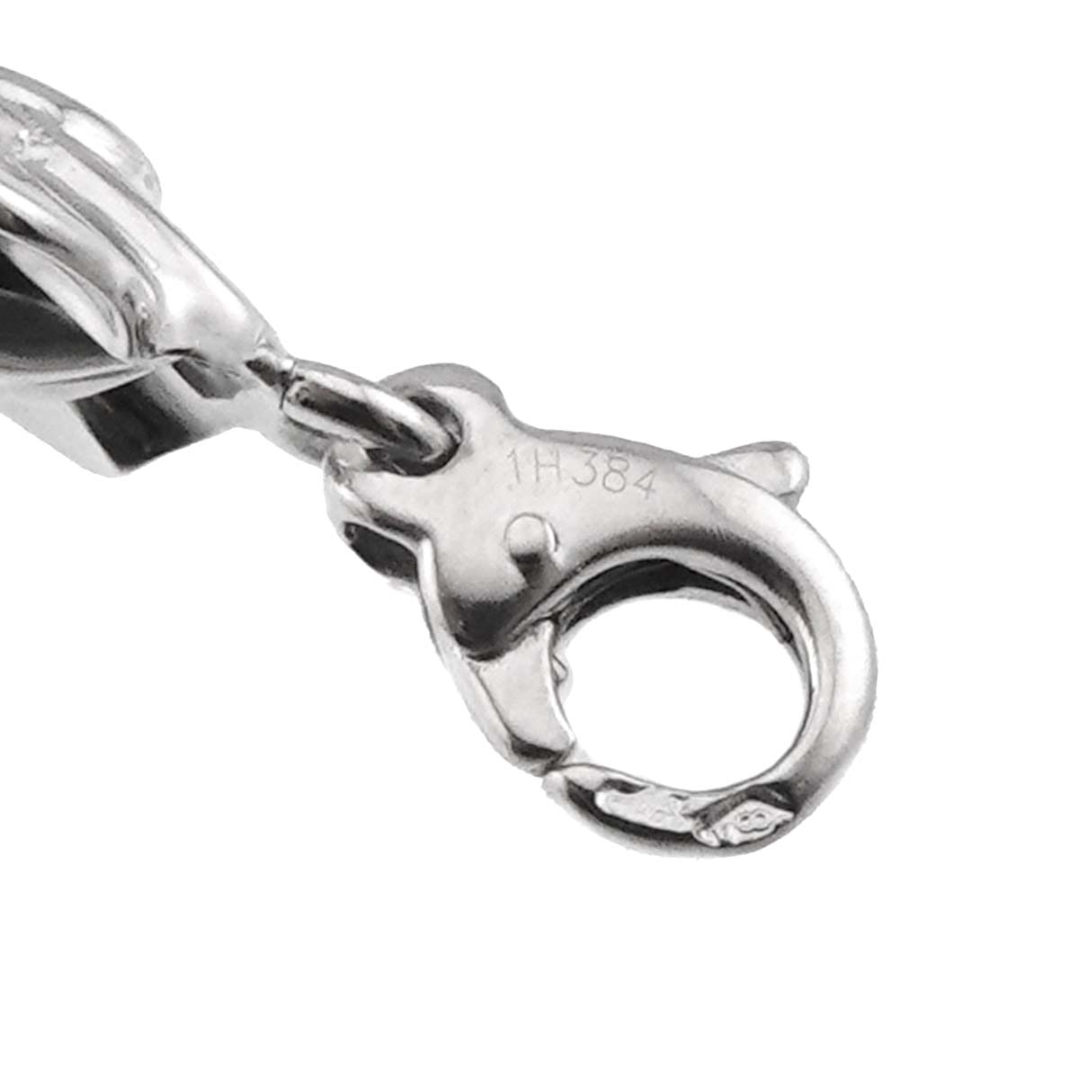 Camellia Pendant Top Charm 18K WG 750