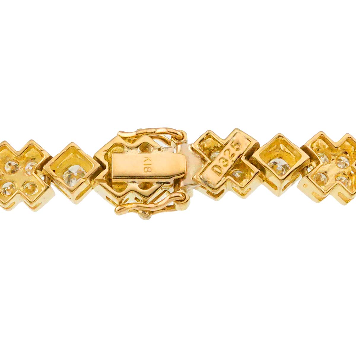 Diamond 3.25ct Bracelet K18 YG Yellow Gold 750