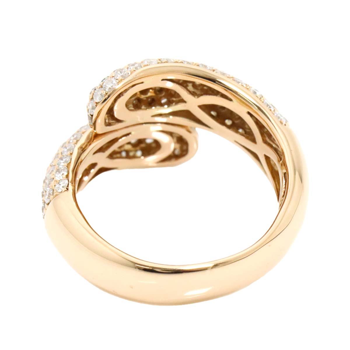 Diamond 1.50ct Ring 18K PG Pink Gold 750 Size6.25-6.5(US)