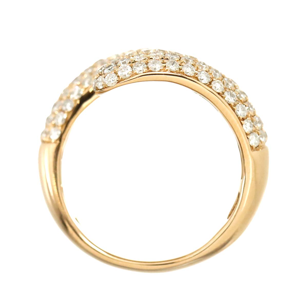 Diamond 1.50ct Ring 18K PG Pink Gold 750 Size6.25-6.5(US)