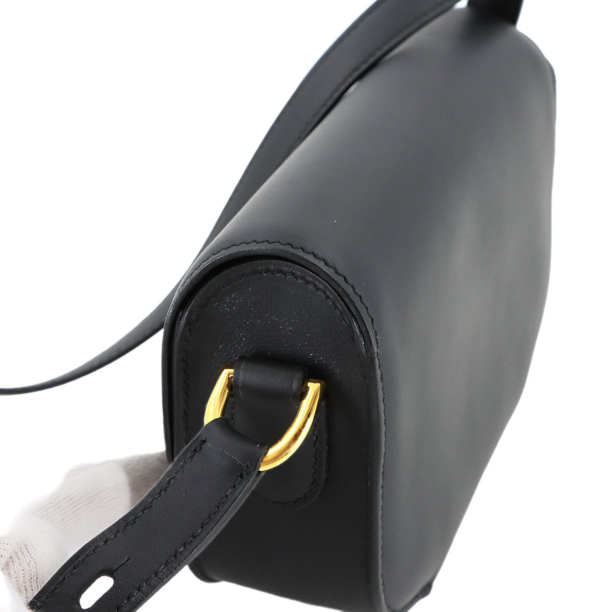 Mini Cherche Midi Shoulder Bag Veau Sombrero Black Purse