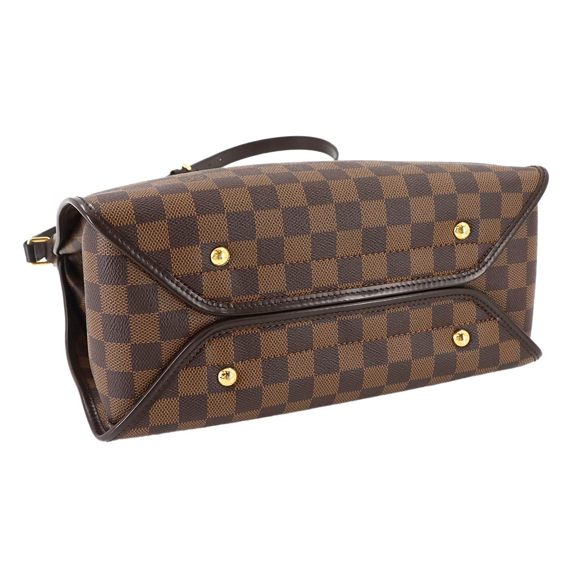 Damier Duomo Shoulder Bag Ebene Brown N41425 Purse