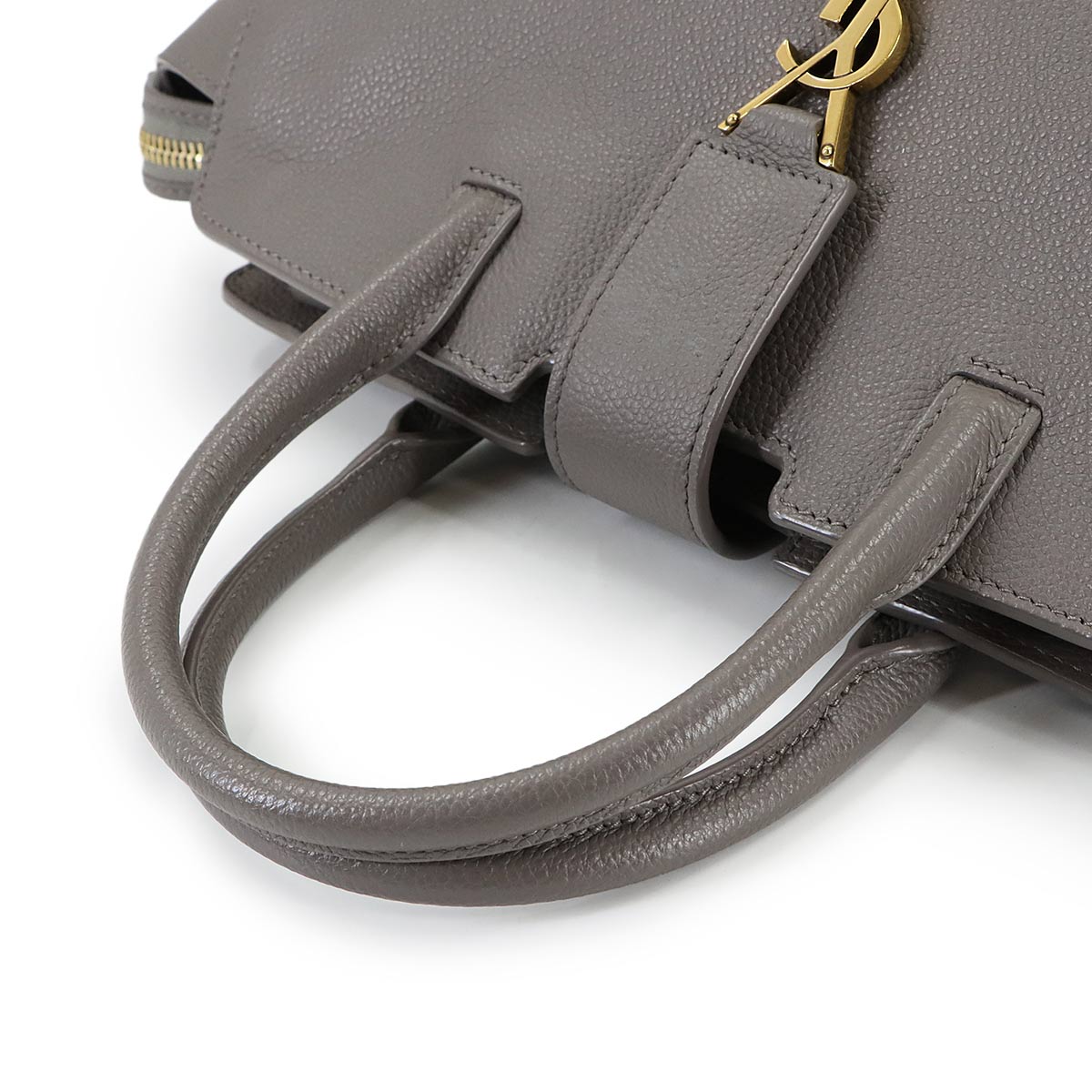 Downtown Baby Hand Shoulder Bag Leather Gray 635346