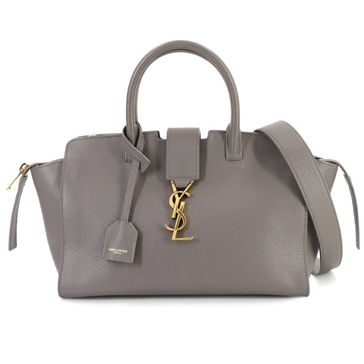 Downtown Baby Hand Shoulder Bag Leather Gray 635346