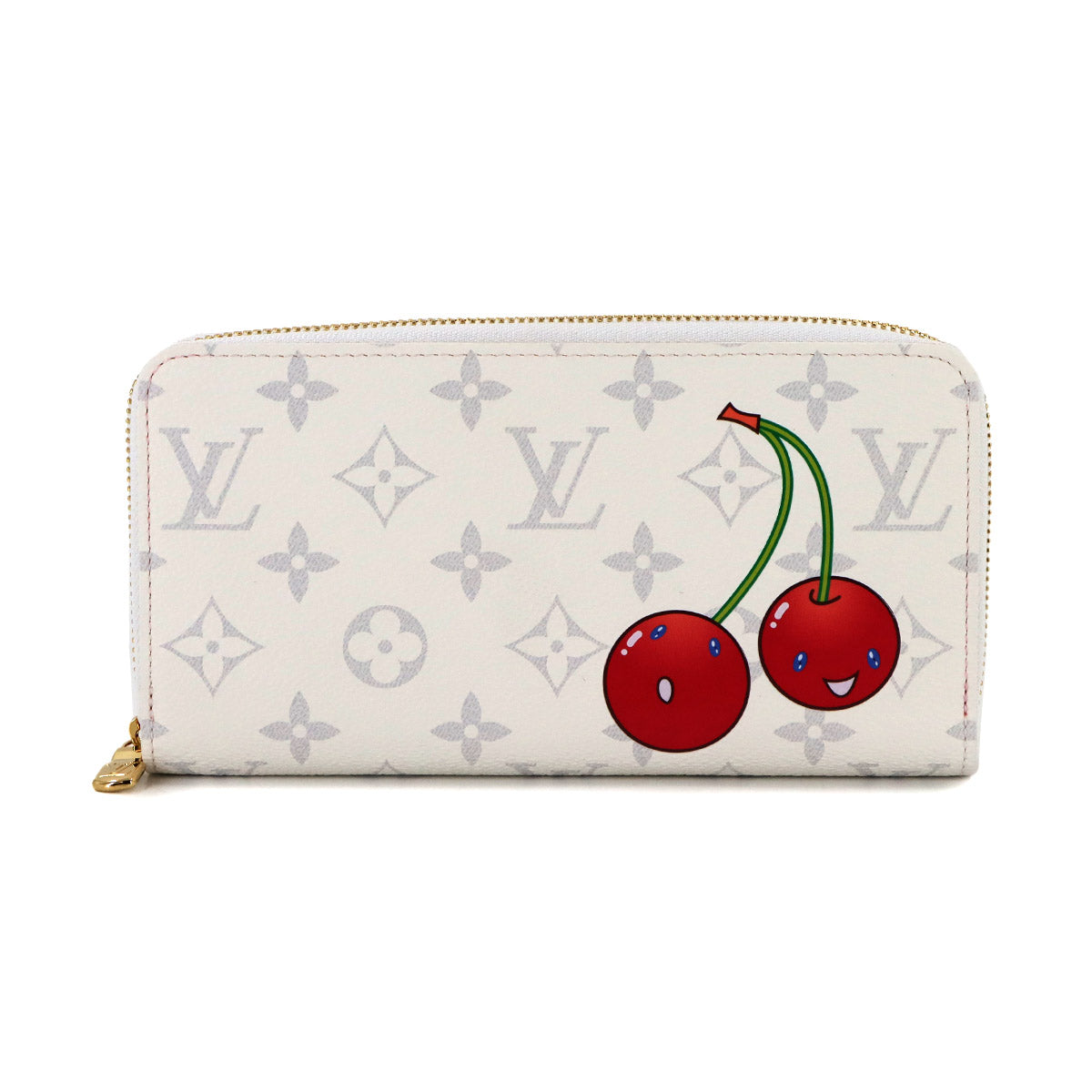 LV x TM Zippy Wallet Monogram Cherry White M14240 Purse