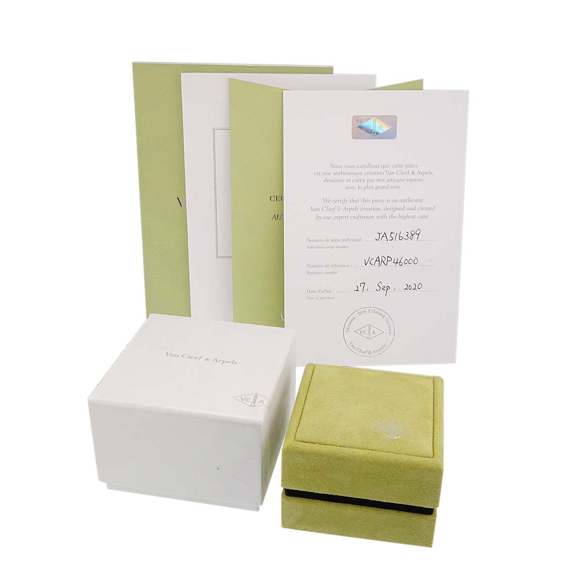 Vintage Alhambra Blue Sable Diamond Necklace 18K YG