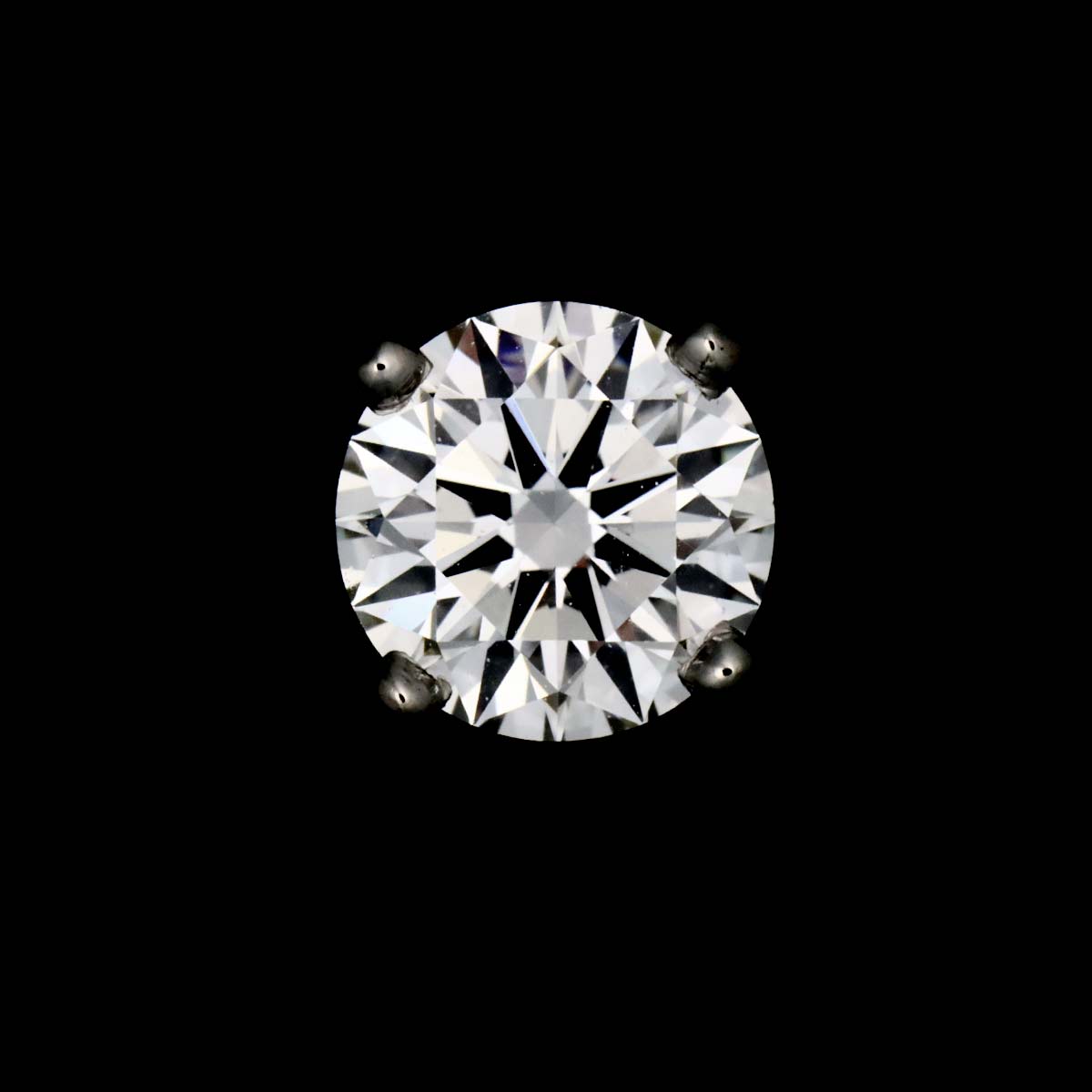 Diamond 0.76ct/0.75ct G/VS1/3EX Earrings Pierced Pt Platinum