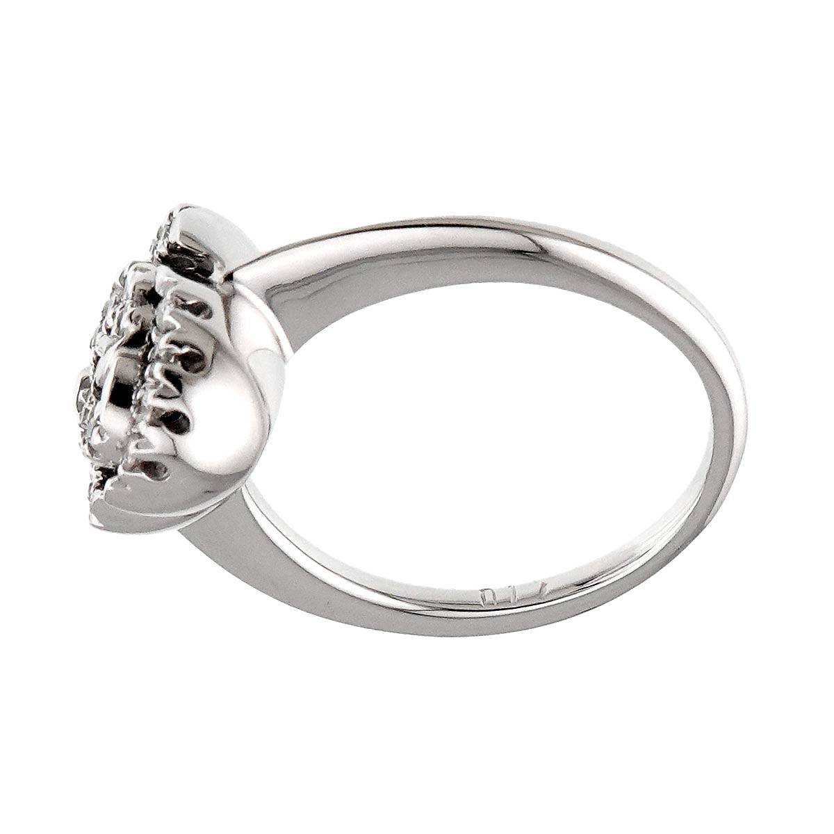 Diamond 0.17ct Ring 18K WG 750 Size5.5-5.75(US)