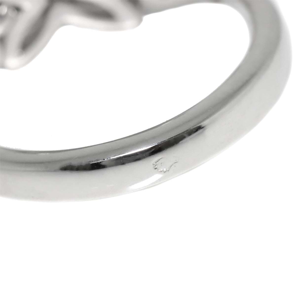 Star Blossom Diamond Ring 18K WG 750 size49 4.75-5(US)