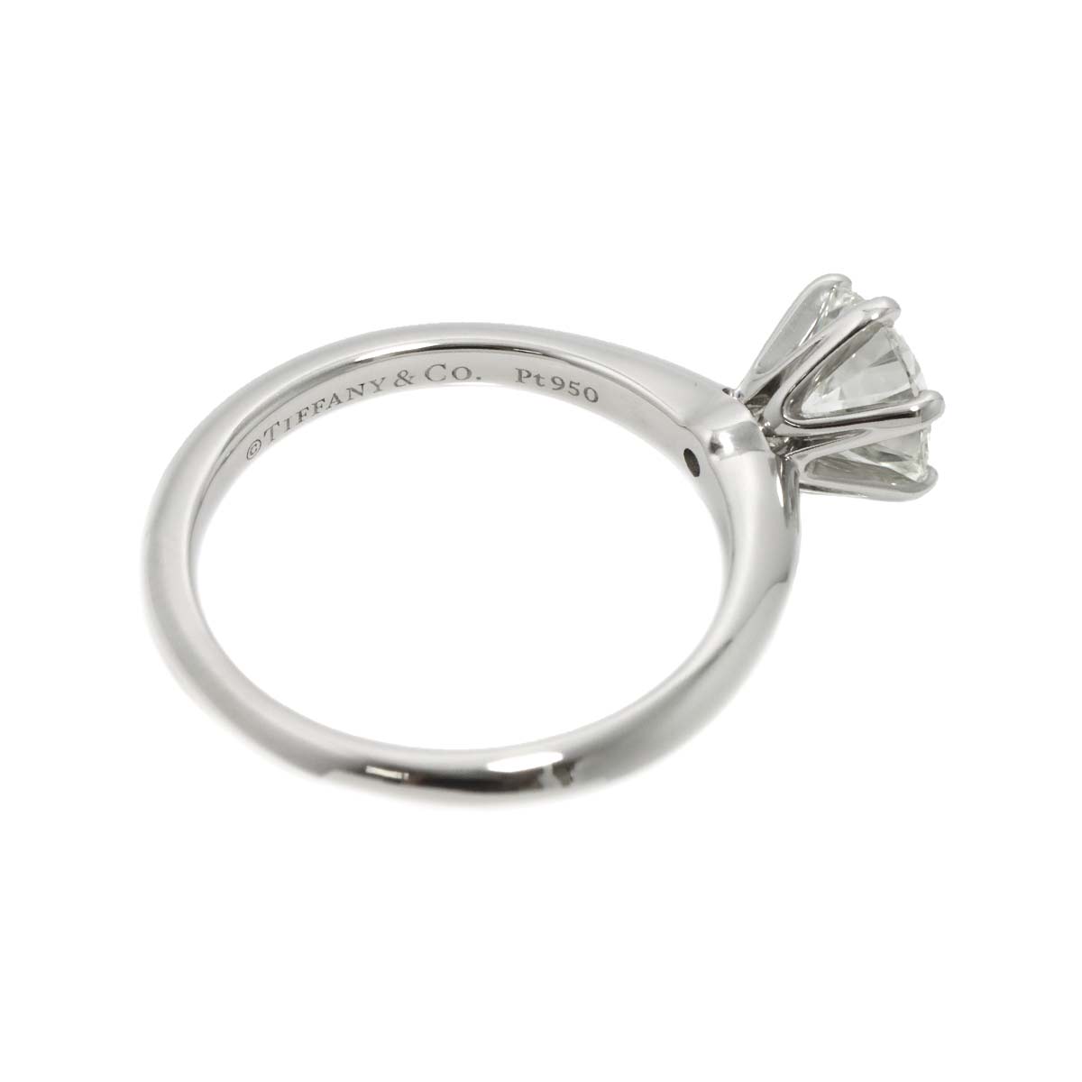 Diamond 1.08ct I/VS1/3EX Ring Pt Platinum Size5.25-5.5(US)