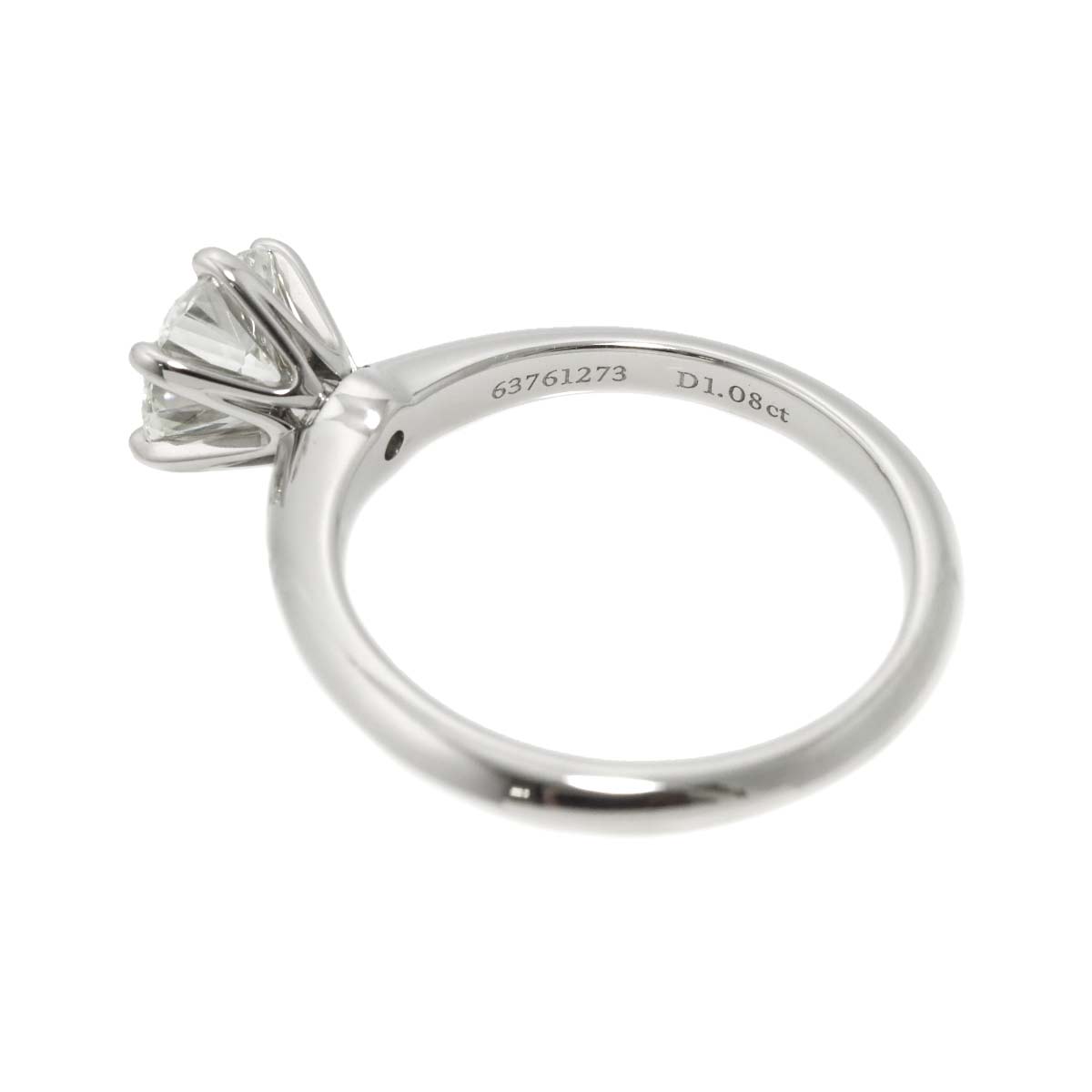 Diamond 1.08ct I/VS1/3EX Ring Pt Platinum Size5.25-5.5(US)