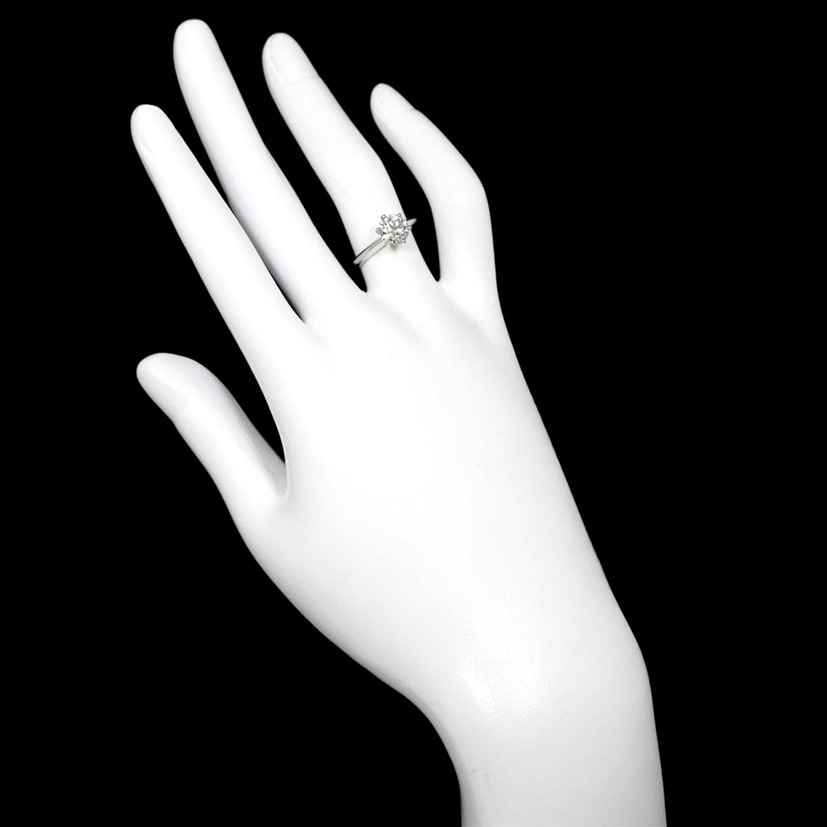 Diamond 1.08ct I/VS1/3EX Ring Pt Platinum Size5.25-5.5(US)